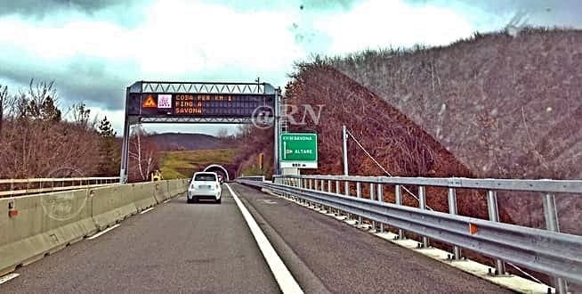 A6 Torino Savona situazione cantieri dal 3 al 9 marzo