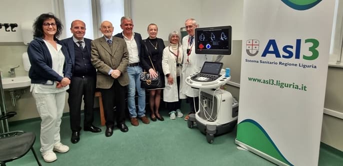 Ecocardiografo donato dalla Fondazione Piaggio Casarsa alla Cardiologia Asl3