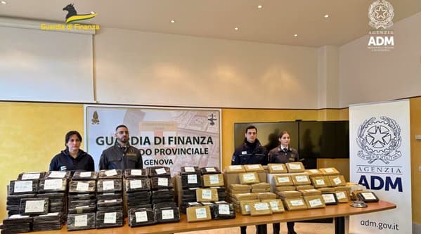 Nelle scatole di tonno nascosti 240 kg di cocaina in porto a Genova